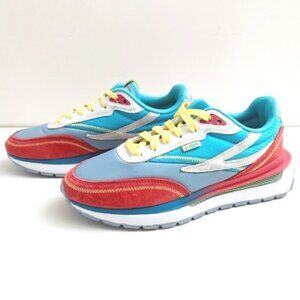 Fila Renno Athletic Sneakers Shoes Coral Pink Blue Lace Up 5CM01590-255 Size 7.5